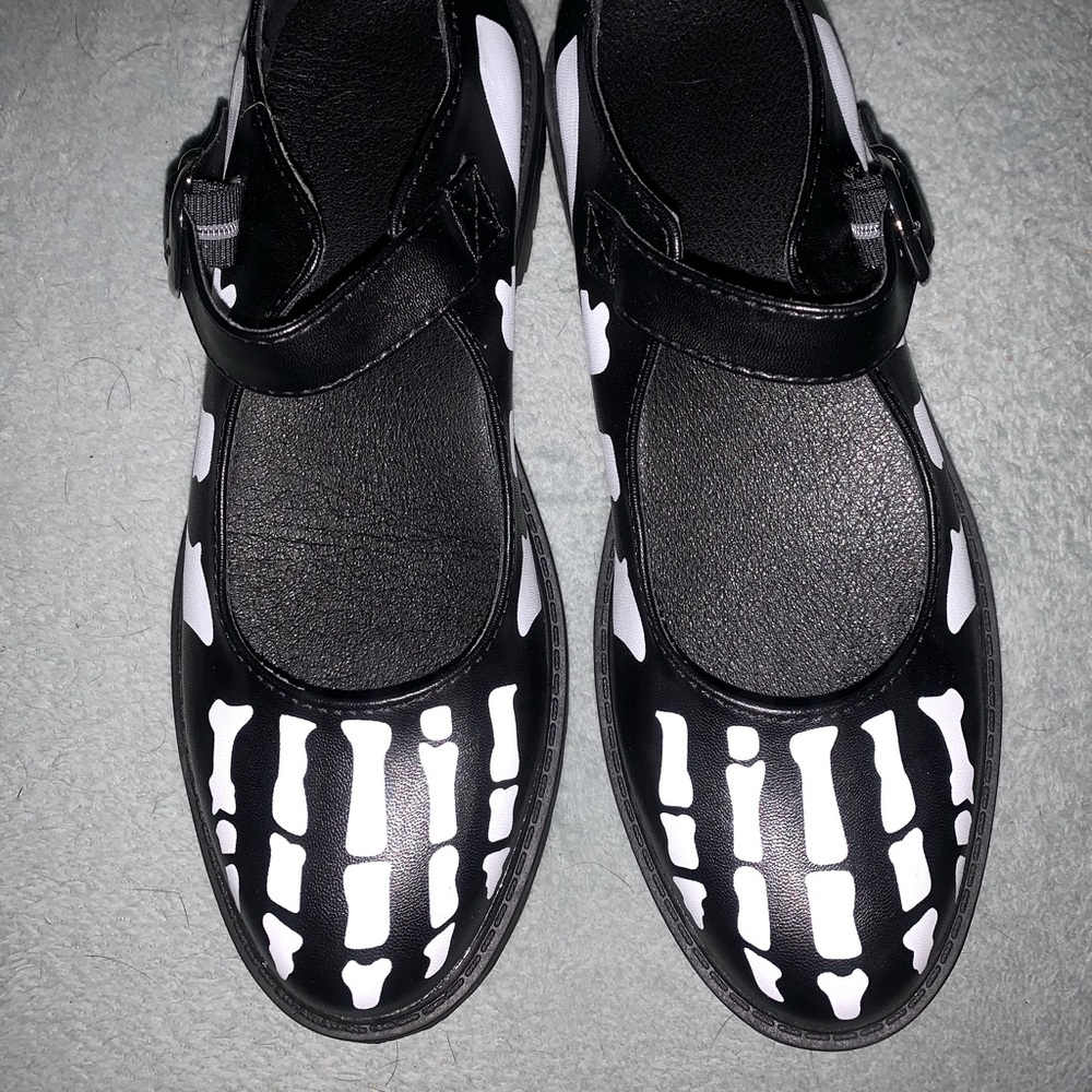 Skeleton Mary Janes